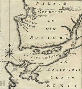 Map of the mouth of the Congo River, 1747